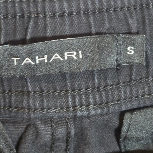 Tahari Black Joggers Adjustable At Ankle 5 Pockets Skater Women's Size Small - Picture 6 of 7